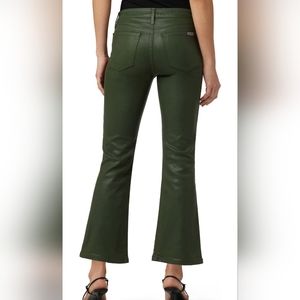 Joe's coated denim crop kick